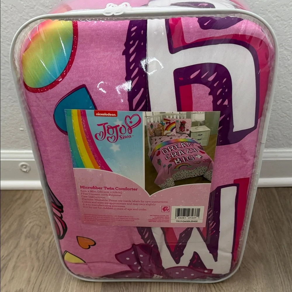 NWT JoJo Siwa Pink and White Unicorn Comforter Twin